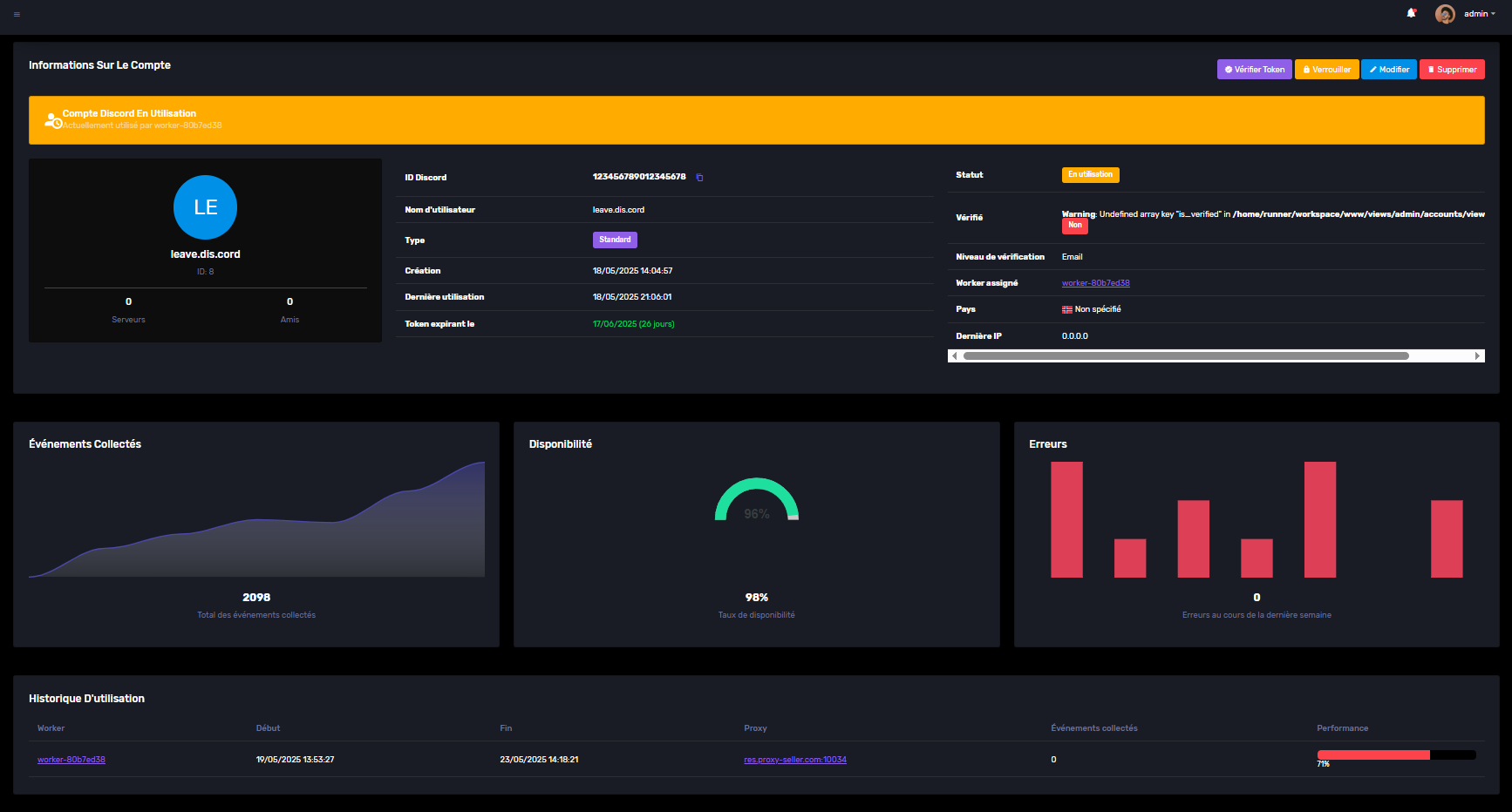 Analytics et statistiques