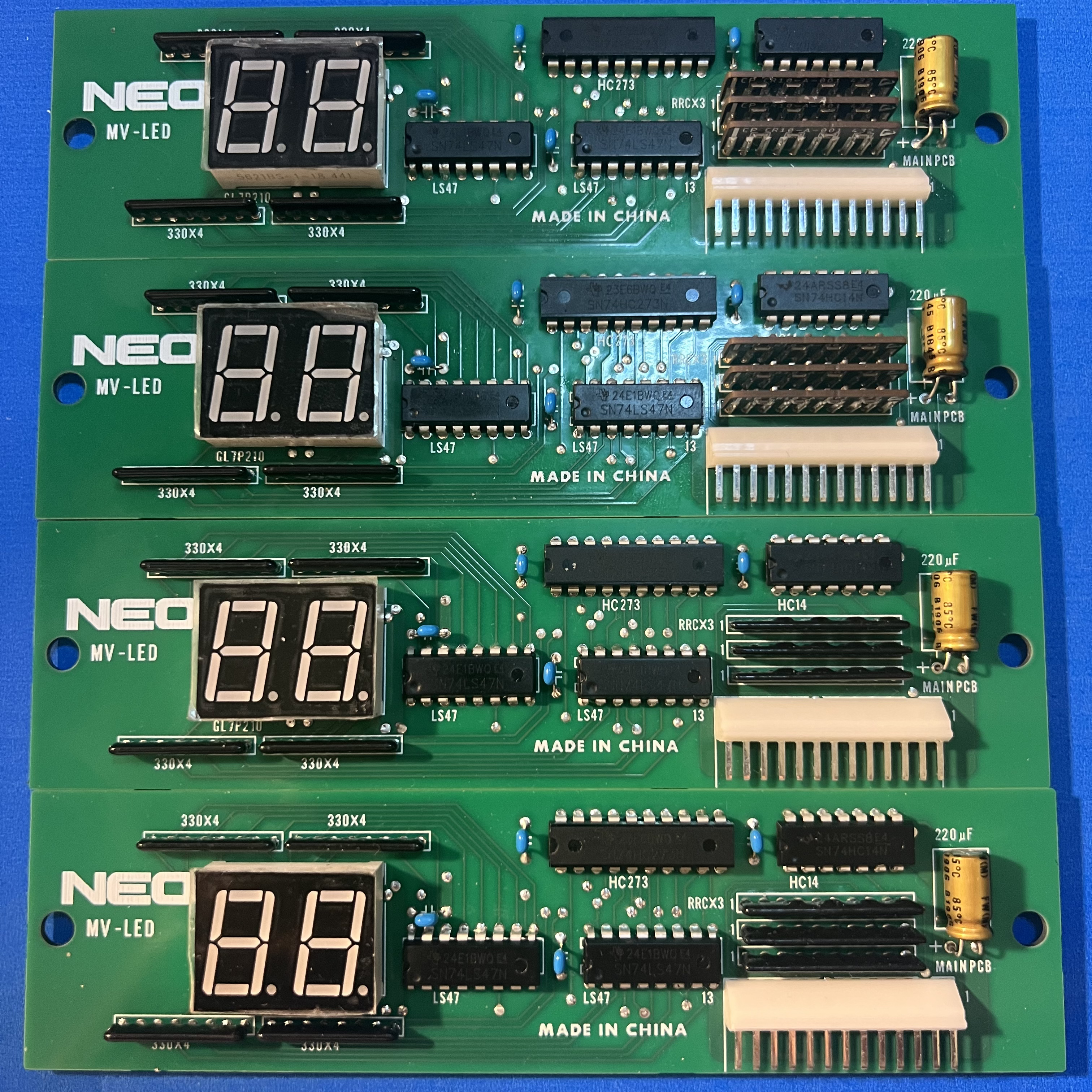 NEO MV-LED affichage de crédit de borne d'arcade Neo Geo