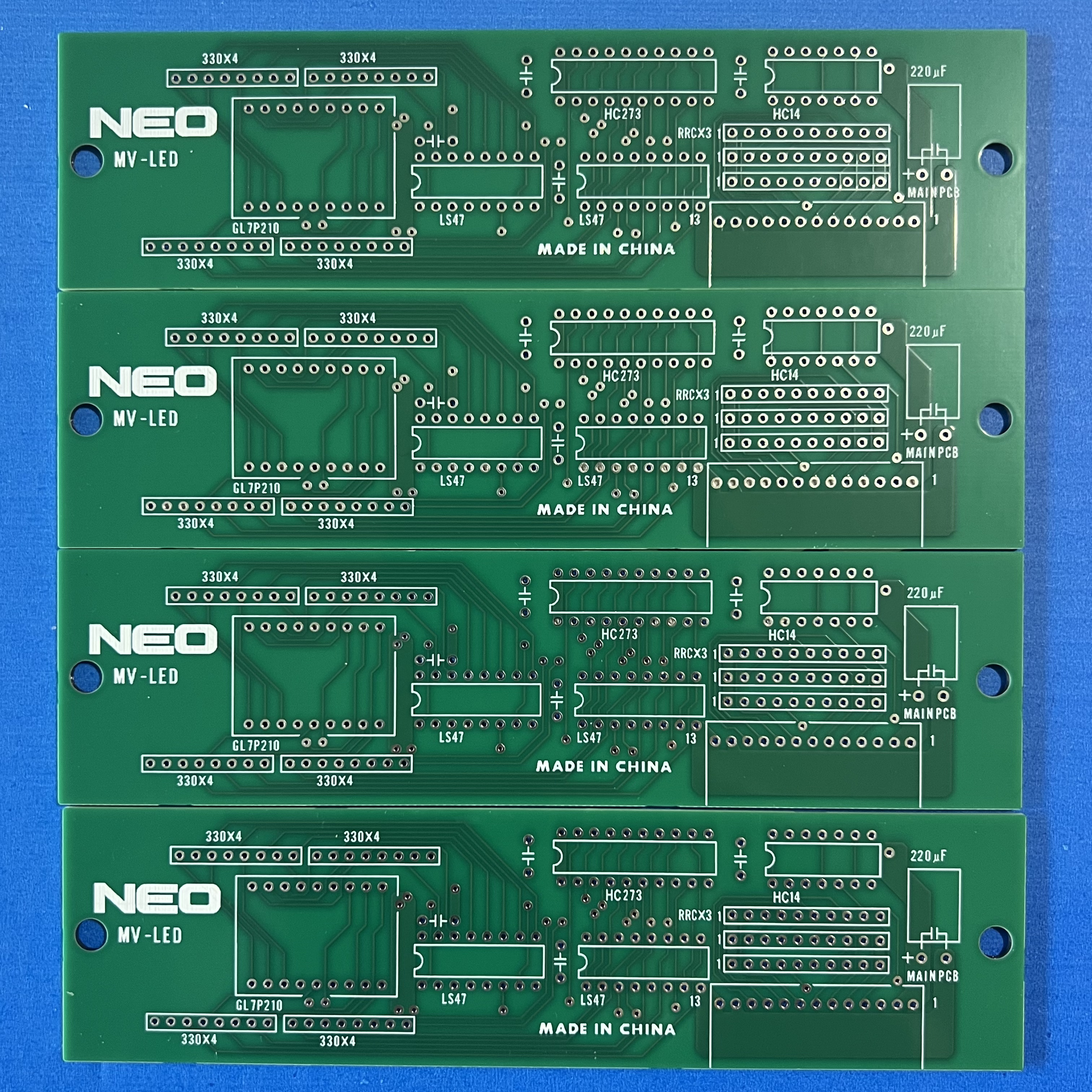 Afficheurs 7 segments installés